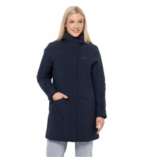 Jack Wolfskin Winter Coat Silent Whisper Parka (waterproof and windproof, PFC-free) dark blue Women